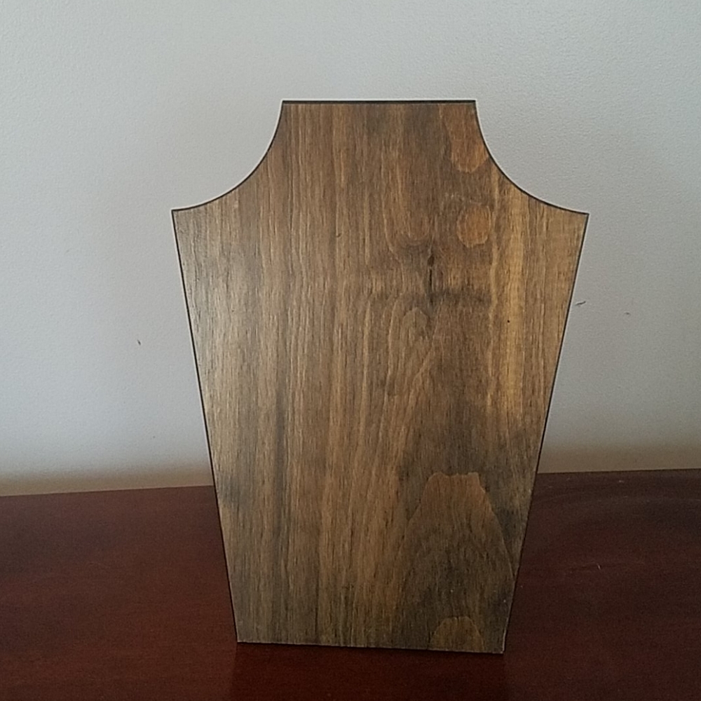 Display Bust - solid wood